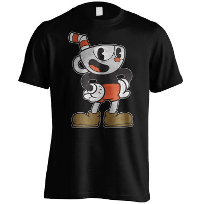 Cuphead Winning Black M for Clothing and Merchandise 