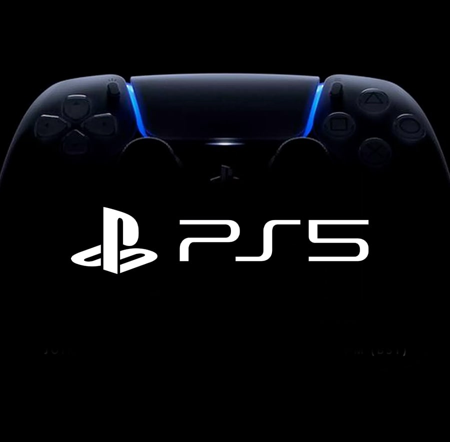 PS5 Logo with DualSense