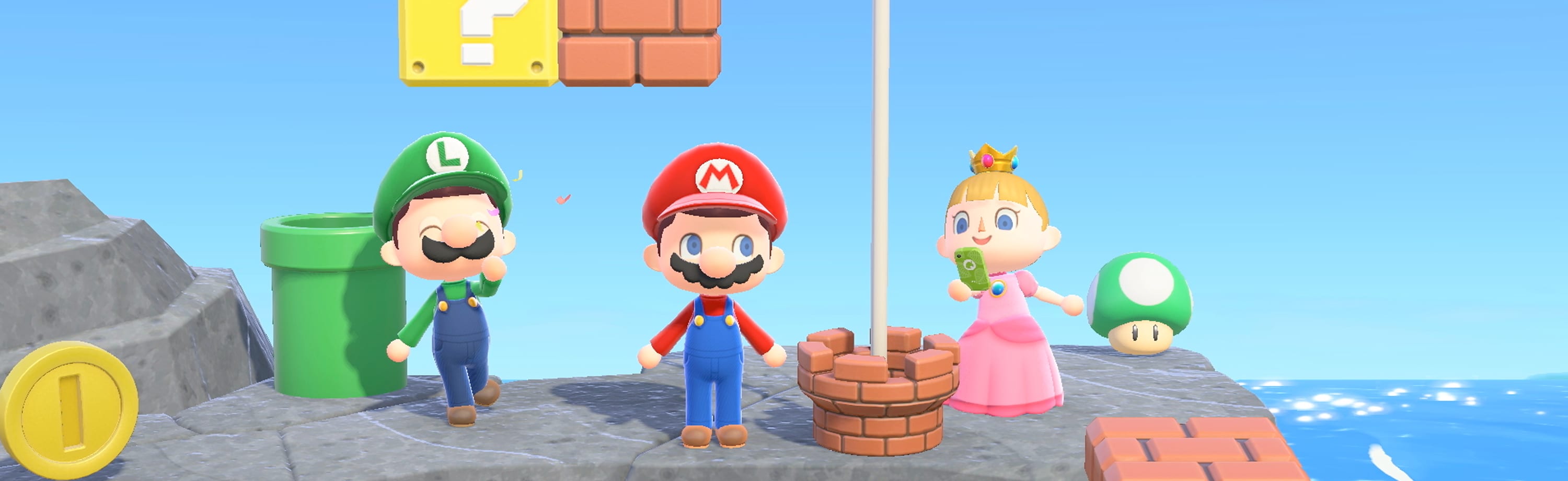 Animal Crossing: New Horizons and Mario