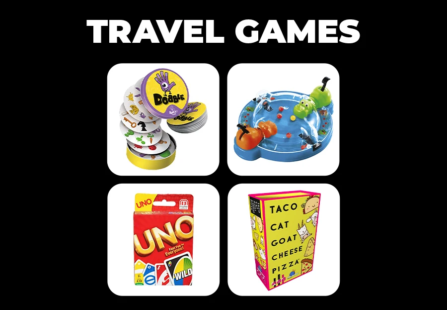 Keep the kids entertained on the go with our range of travel games