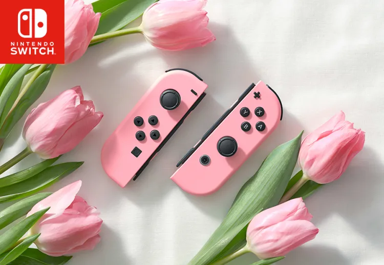 Out Now - Nintendo Switch Joy-Con Pair: Pastel Pink